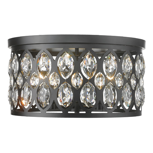 Dealey Matte Black Flush Mount by Z-Lite