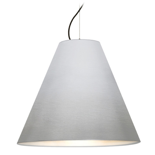 Besa Lighting Besa Lighting Dylan Black LED Pendant Light with Conical Shade 1KX-DYLANSL-LED-BK