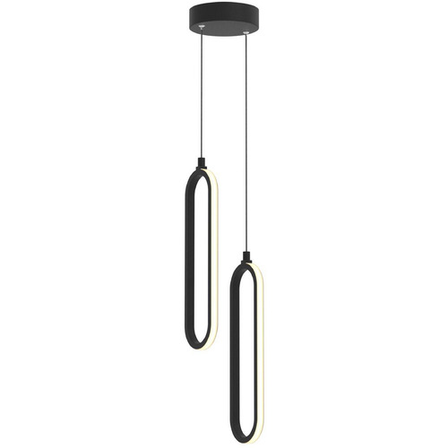 Afx Lighting Sienna Black LED Multi-Light Pendant