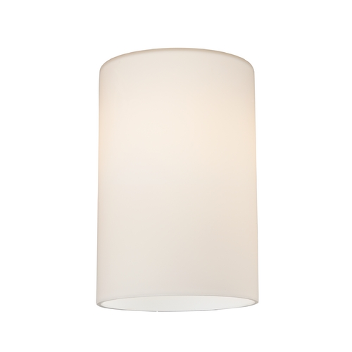 Satin White Cylinder Glass Shade - Lipless with 1-5/8-Inch Fitter