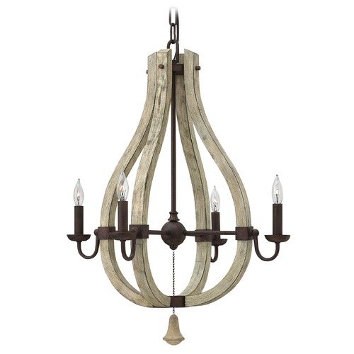 Middlefield Iron Rust Chandelier by Fredrick Ramond
