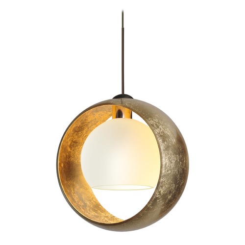 Besa Lighting Besa Lighting Pogo Bronze Pendant Light 1XT-4293GG-BR