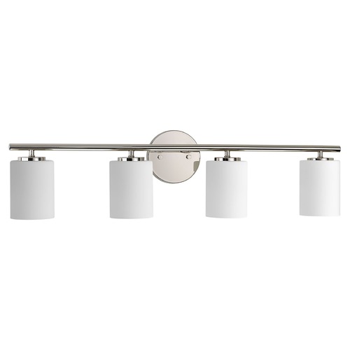 Replay Bathroom Light in Polished Nickel by Progress Lighting