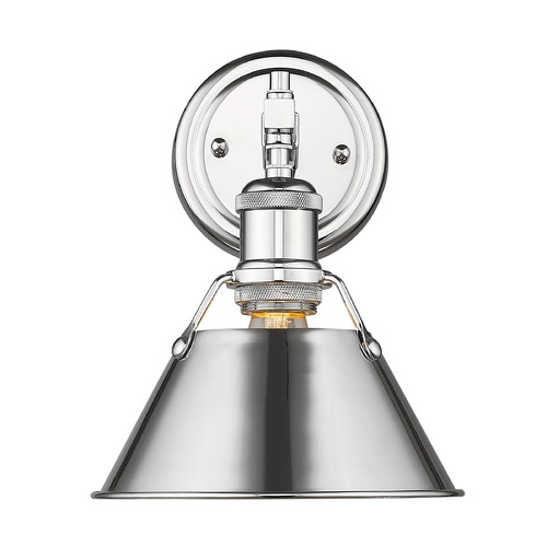 Golden Lighting Orwell Wall Sconce in Chrome by Golden Lighting 3306-BA1CH-CH