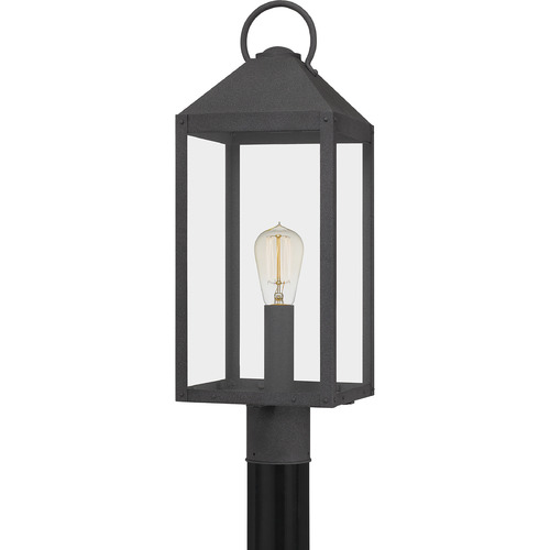 Quoizel Lighting Thorpe Post Light in Mottled Black by Quoizel Lighting TPE9008MB