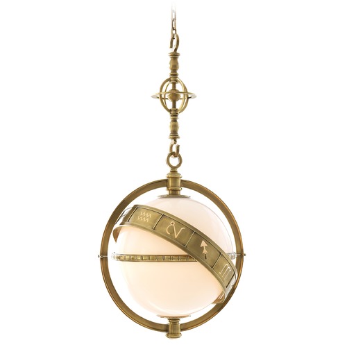 E.F. Chapman Zodiac Lantern in Burnished Brass by Visual Comfort Signature