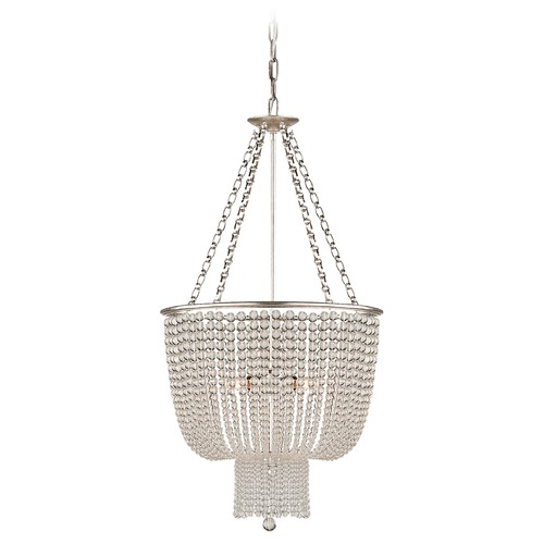 Aerin Jacqueline Chandelier in Silver Leaf by Visual Comfort Signature