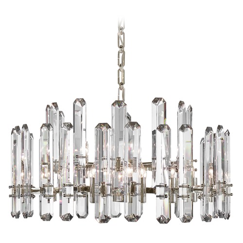 Visual Comfort Signature Collection Aerin Bonnington Large Chandelier in Polished Nickel by Visual Comfort Signature ARN5125PNCG