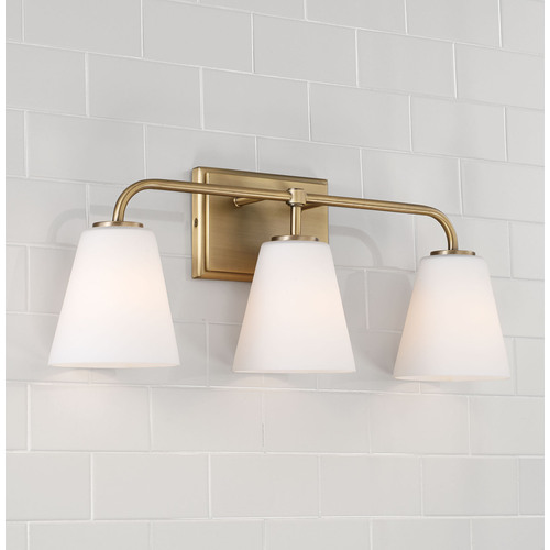 Capital Lighting Brody 23.50-Inch Bath Light in Aged Brass by Capital Lighting 149431AD-543