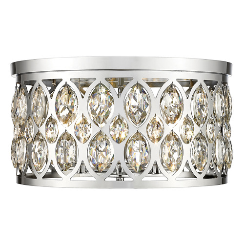 Dealey Chrome Flush Mount by Z-Lite