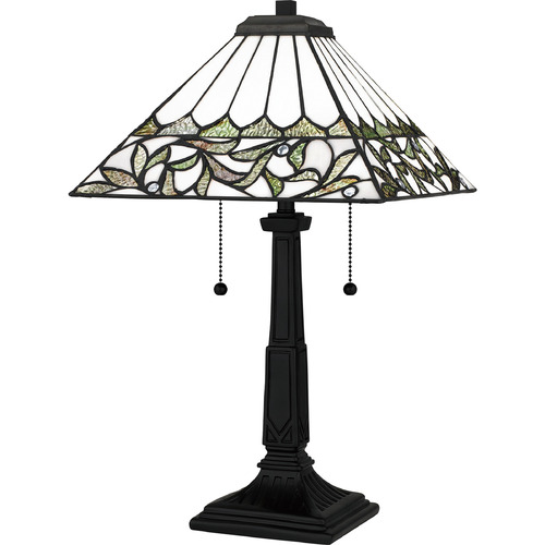 Quoizel Lighting Tiffany Matte Black Table Lamp by Quoizel Lighting TF16135MBK
