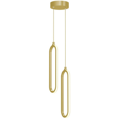 AFX Lighting Afx Lighting Sienna Gold LED Multi-Light Pendant SIEP12LAJD1GDRND2