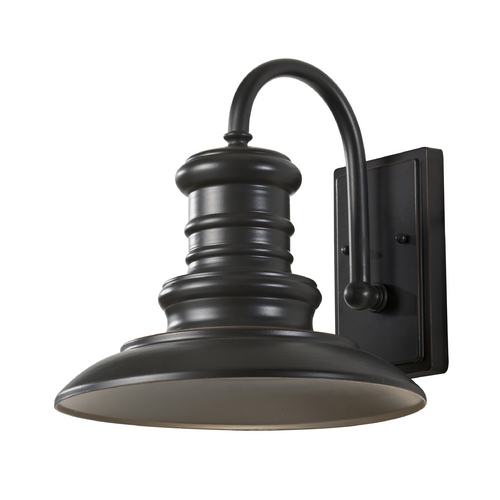 Redding Station Outdoor Wall Light in Restoration Bronze by Generation Lighting