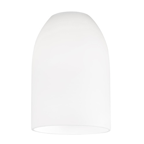 White Dome Glass Shade - Lipless with 1-5/8-Inch Fitter Opening