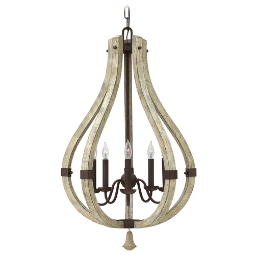 Middlefield 32-Inch High Pendant in Iron Rust & Weathered Ash by Fredrick Ramond