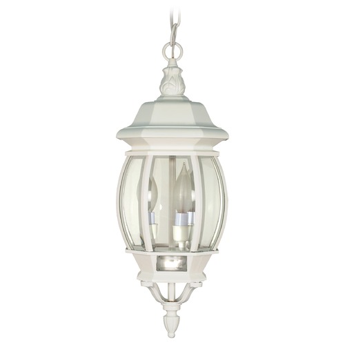 Central Park White Outdoor Hanging Light by Nuvo Lighting