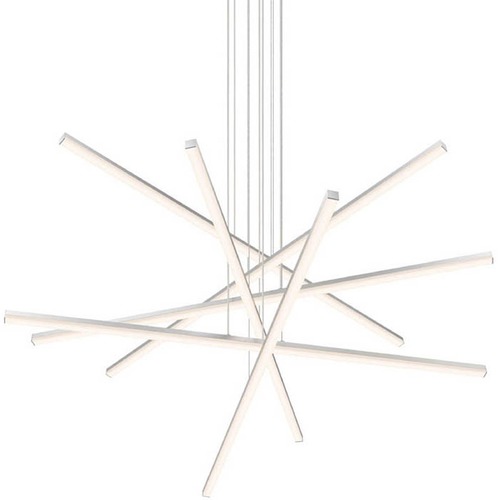 Modern LED Pendant Black Stix by Sonneman Lighting