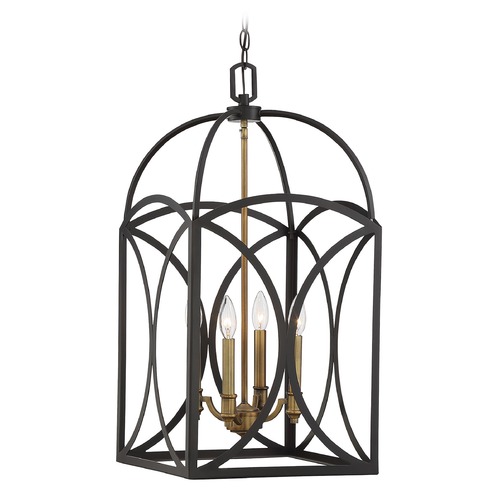 Savoy House Talbot English Bronze & Warm Brass Pendant by Savoy House 3-4081-4-79