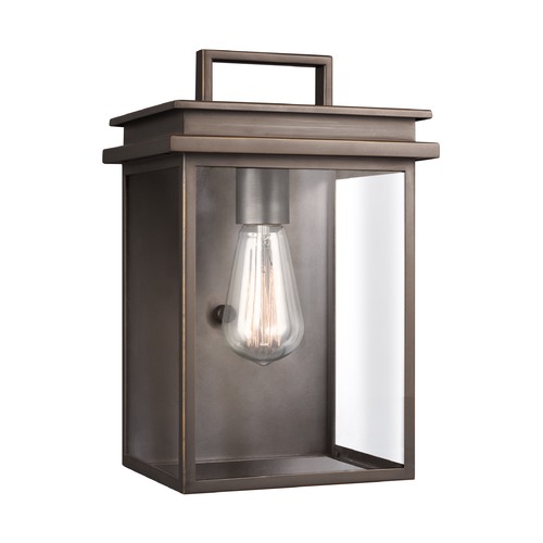 Visual Comfort Studio Collection Glenview Small Outdoor Lantern in Bronze by Visual Comfort Studio OL13601ANBZ