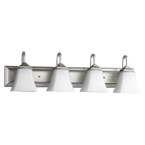 Quorum Lighting Satin Nickel Bathroom Light by Quorum Lighting 5104-4-65