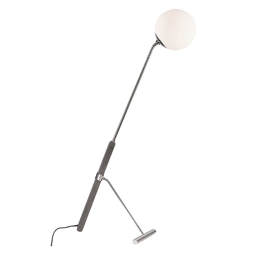 Mitzi by Hudson Valley Mitzi By Hudson Valley Brielle Polished Nickel Floor Lamp with Globe Shade HL289401-PN