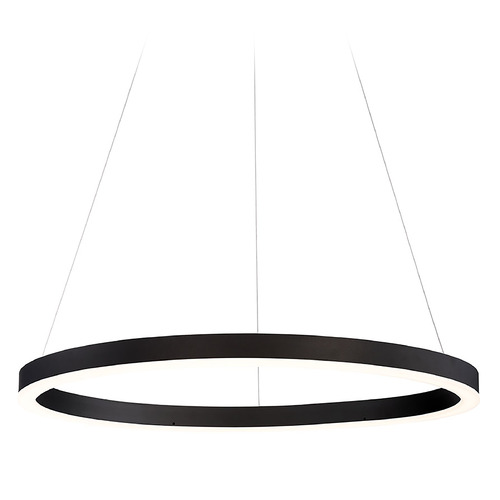 Spunto 28-Inch LED Chandelier in Black by Eurofase Lighting