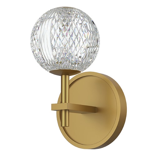 Marni Natural Brass LED Bathroom Light by Alora Lighting