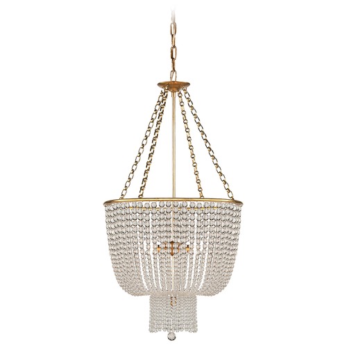 Visual Comfort Signature Collection Aerin Jacqueline Chandelier in Aged Brass by Visual Comfort Signature ARN5102HABCG