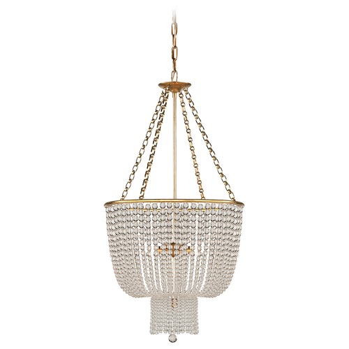 Aerin Jacqueline Chandelier in Aged Brass by Visual Comfort Signature