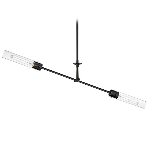 Maxim Lighting Equilibrium Black LED Island Light with Cylindrical Shade