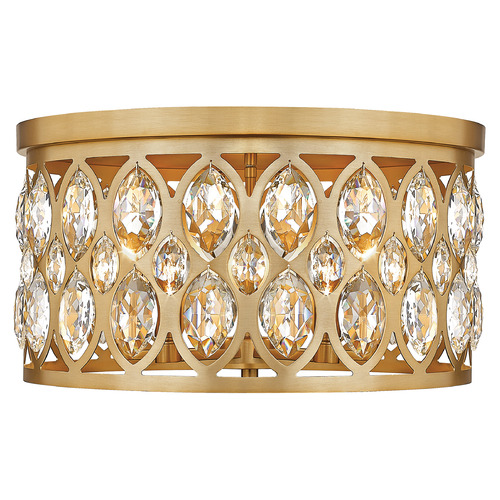 Z-Lite Dealey Heirloom Brass Flush Mount by Z-Lite 6010F18HB