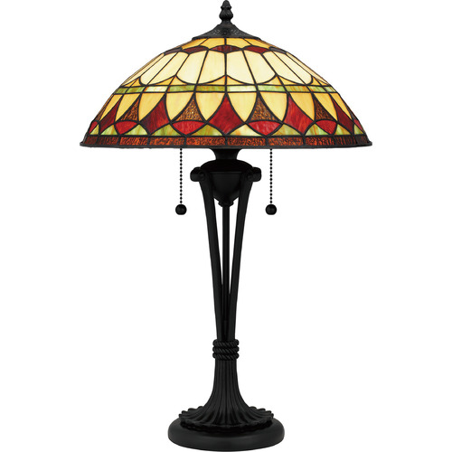 Quoizel Lighting Tiffany Matte Black Table Lamp by Quoizel Lighting TF16143MBK