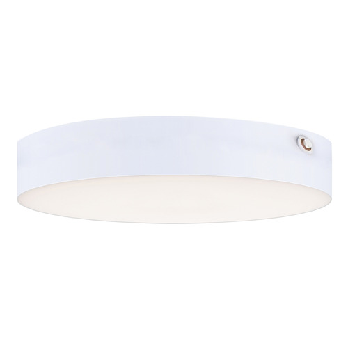 Maxim Lighting Trim 0-10V 7-Inch Round LED Flush Mount in White by Maxim Lighting 57892WTWT