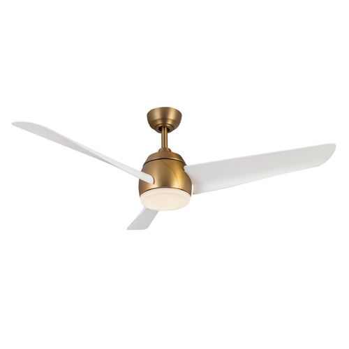 Kuzco Lighting Thalia Brushed Gold LED Ceiling Fan with Light
