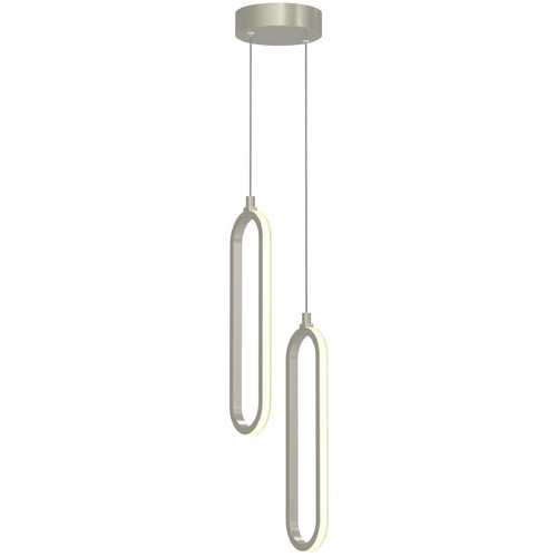 Afx Lighting Sienna Painted Nickel LED Multi-Light Pendant