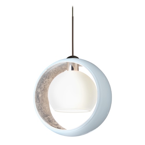 Besa Lighting Besa Lighting Pogo Bronze Pendant Light 1XT-4293SF-BR