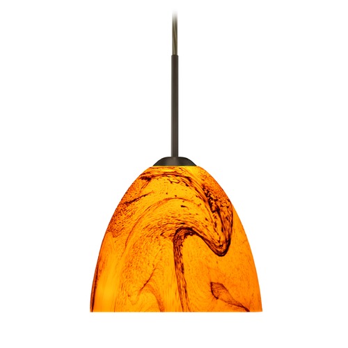 Besa Lighting Sasha II Bronze LED Mini-Pendant Light