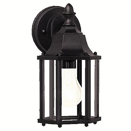 Chesapeake 10.25-Inch Outdoor Wall Light in Black by Kichler Lighting
