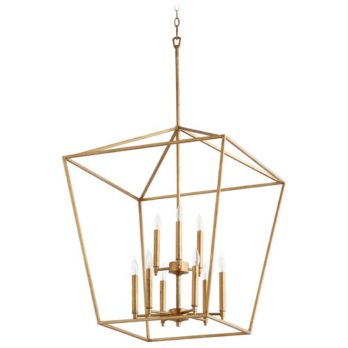 Gabriel Gold Leaf Pendant by Quorum Lighting