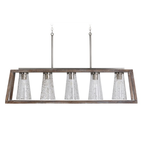 Connor 50-Inch Linear Light in Black Wash & Nickel by Capital Lighting
