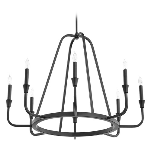 Quorum Lighting Marquee Noir Chandelier by Quorum Lighting 6314-8-69