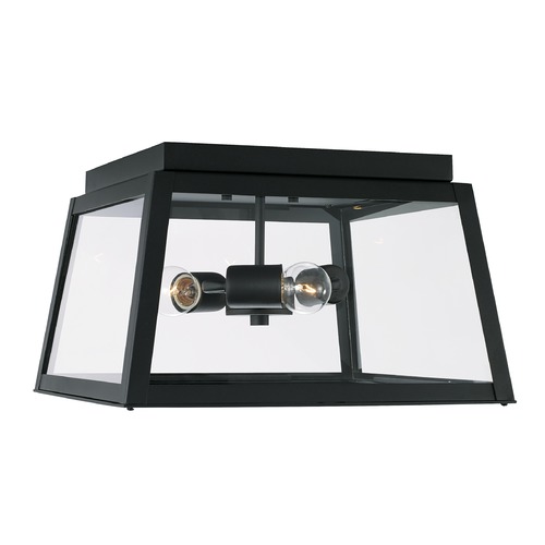 HomePlace by Capital Lighting Homeplace By Capital Lighting Leighton Black Close To Ceiling Light 943736BK