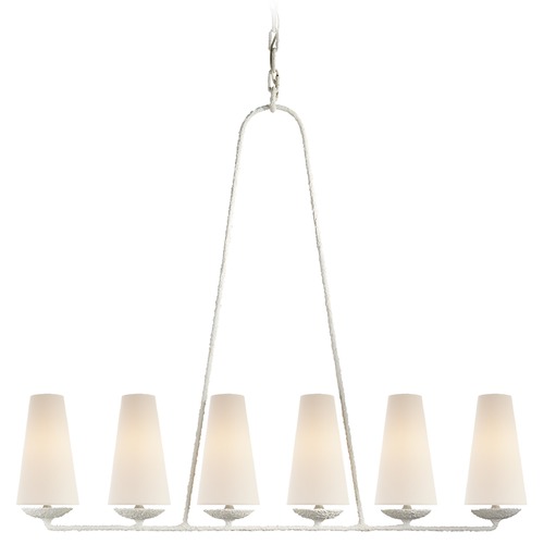 Aerin Fontaine Linear Chandelier in Plaster by Visual Comfort Signature