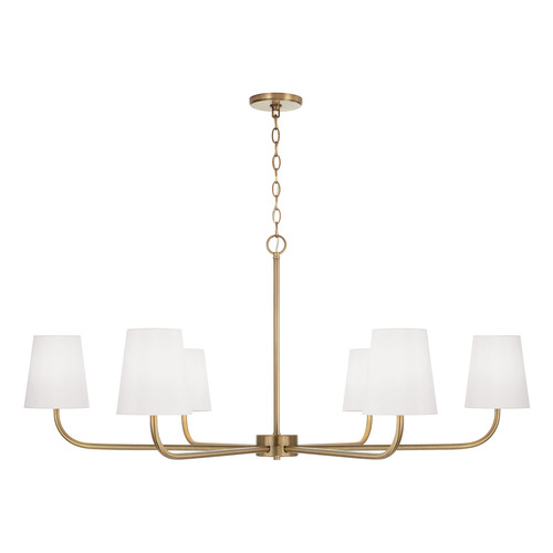 Capital Lighting Brody 47-Inch Chandelier in Aged Brass by Capital Lighting 449461AD-706