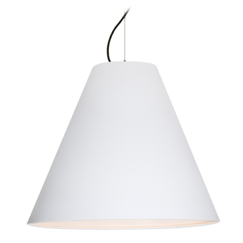 Besa Lighting Besa Lighting Dylan Black LED Pendant Light with Conical Shade 1KX-DYLANWH-LED-BK