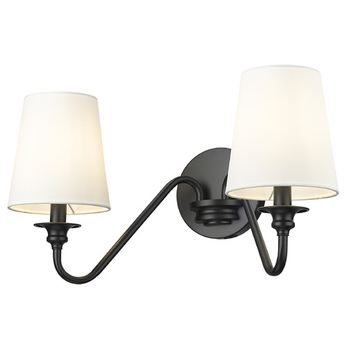 Z-Lite Z-Lite Gianna Matte Black Sconce 7509-2S-MB