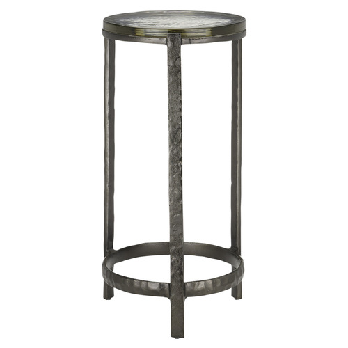 Currey and Company Acea Graphite & Clear Coffee & End Table