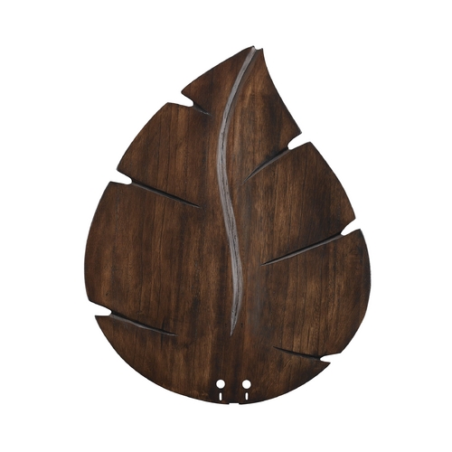 Fanimation Fans 22-Inch Wide Oval Leaf Carved Wood Blade Set in Walnut B5280WA