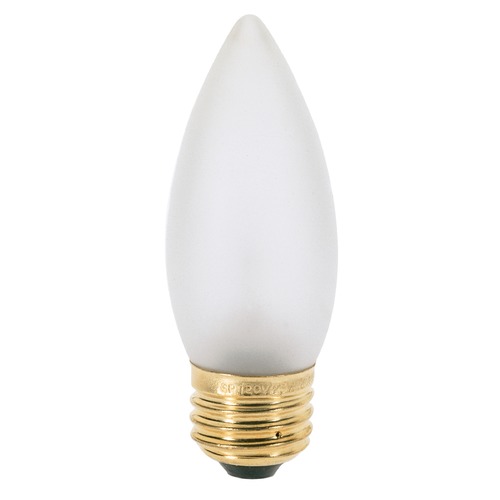 Satco Lighting Incandescent Flame Light Bulb Medium Base 130V by Satco A3634