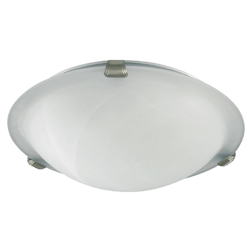 Quorum Lighting 16-Inch 3-Light Flush Mount with Satin Nickel Clips by Quorum Lighting 3000-16-65